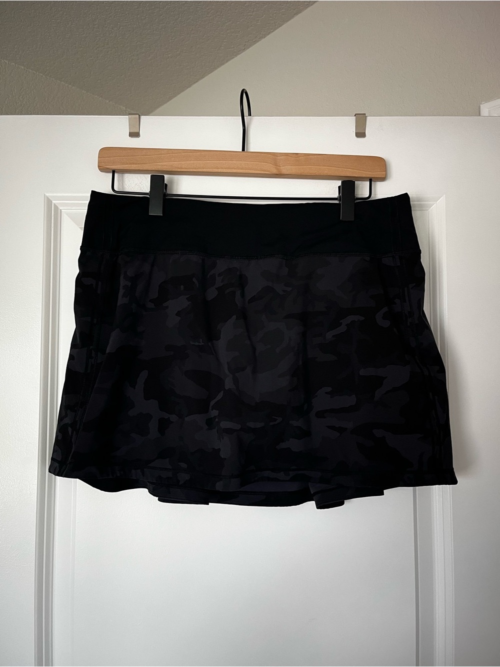 lululemon athletica Black Camo Athletic Skort